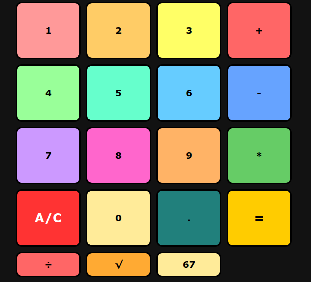 An image of the colored buttons